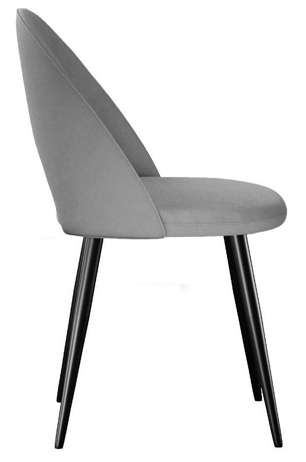 Стул DikLine 383 поворотный B22 GREY, ножки черные