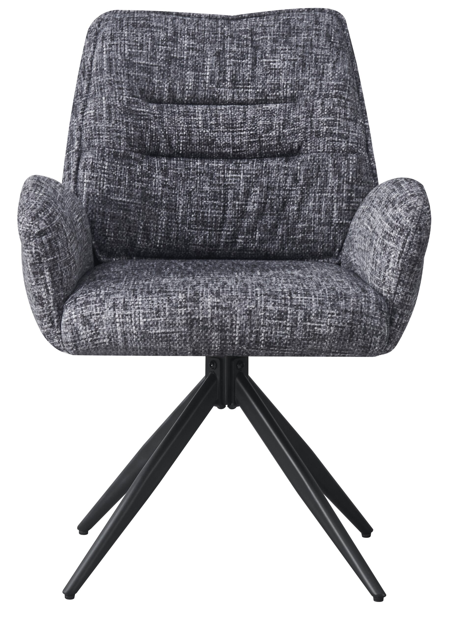 Стул DikLine DC1555 микровелюр AZTEC #15 серый/опоры черные