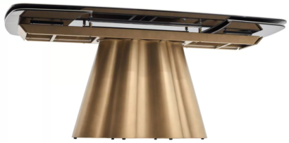 Стол КАРЛЕС (CARLES) 180 см - 260 см раскладной GLOSS SAND FLOW керамика / Золотой винтаж, ®DISAUR — фото 7