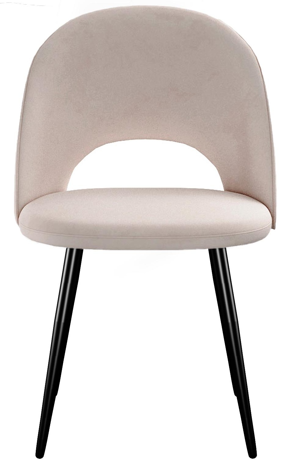 Стул DikLine 383 поворотный B03 BEIGE, ножки черные